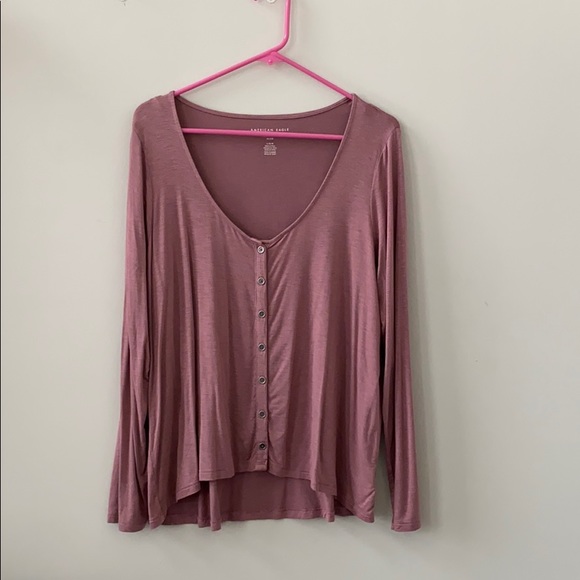 American Eagle Outfitters Tops - NWOT American Eagle Rose Crop Button Cardigan